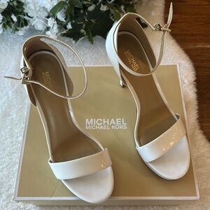 Michael Kors White Heels